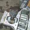 MKF340　エンジン分解　ピストン　焼き付き